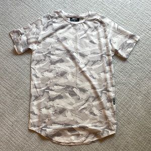 ASRV workout tshirt Small white camo